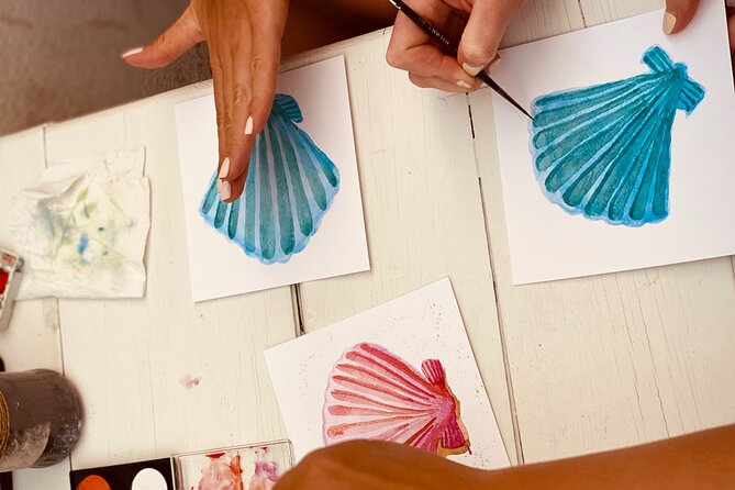 1 Hour Watercolor Workshop in Parikia Paros! - Finding Cecelia Art Paros in Central Parikia
