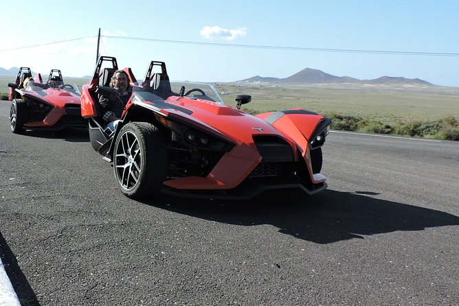 3 Hours Guided Tour with Polaris SLINGSHOT Around Lanzarote - What to bring: windproof clothing and hair control