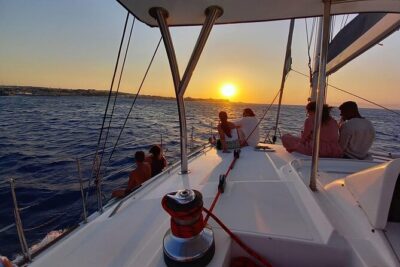 3-Hours Sunset Catamaran Cruise with Dinner all Inclusive - Getting to Mandraki Harbor and finding your boat