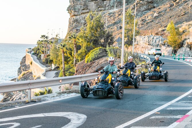 3 wheels motorcycle Coast Tour - Ryker - Gran Canaria Maspalomas - Stop 2: Arguineguin and that coast-hugging feeling