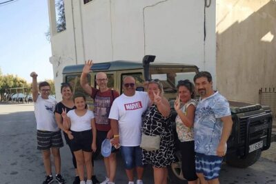 4x4 Safari Tour South Crete Agiofarago Matala - Agios Thomas village stop: Roman tombs, Byzantine churches, and raki