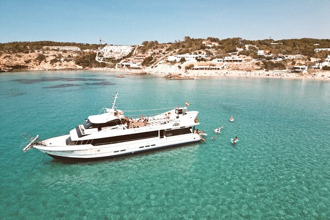 5 Hour Adults Ibiza Boat Trip + lunch, 6 drinks, SUP Boards & DJ - Cala Bassa Caves: The Stop That Depends on Sea Conditions
