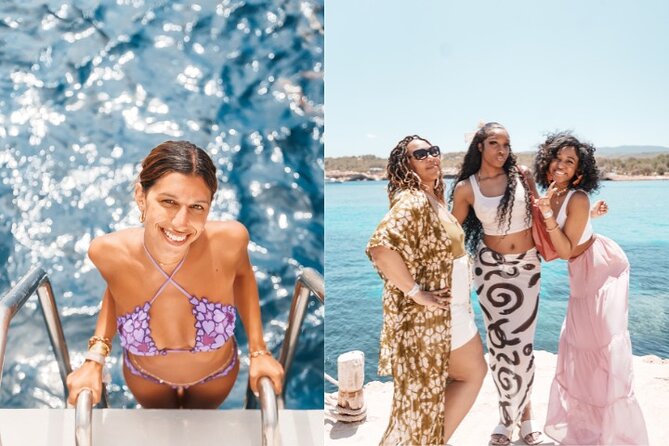 5 Hour Adults Ibiza Boat Trip + lunch, 6 drinks, SUP Boards & DJ - Lunch, Up to 6 Drinks, and a DJ: The Included Party Piece