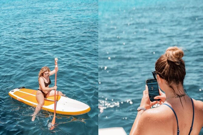 5 Hour Adults Ibiza Boat Trip + lunch, 6 drinks, SUP Boards & DJ - SUP Boards and Snorkeling: How to Fit It Into a Short Day