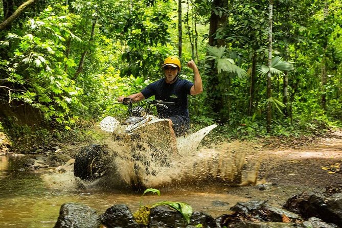 5 Hour Off-Road ATV+ Zipline+ Waterfall Rappelling+ Tractor Jungle Tour - Entering The Park at Ocean Ranch (and gearing up for action)