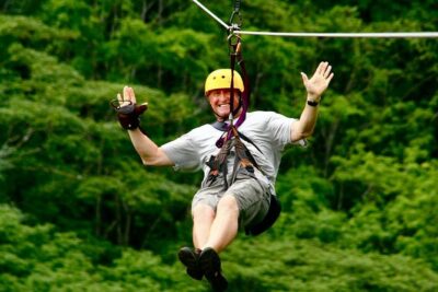 5 Hour Off-Road ATV+ Zipline+ Waterfall Rappelling+ Tractor Jungle Tour - El Encanto Waterfall rappelling: wet, intense, and very doable with good coaching