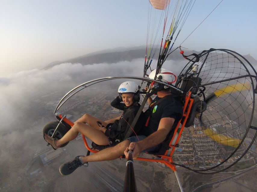 Adeje: Paratrike Flying Tour with Hotel Pickup and Photos - Costa Adeje from above: coastlines, ravines, and volcano drama