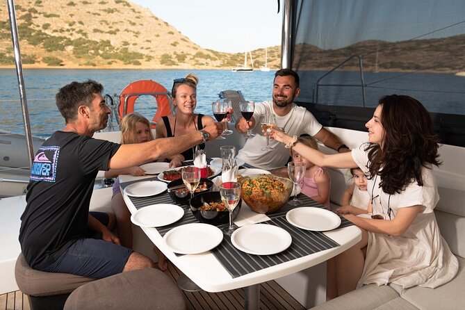 Ag. Nikolaos: Catamaran Trip with Sushi, Drinks, & Water Toys - Group Size, Service, and the Real Meaning of Attentive Crew