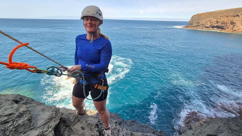 Agaete: Gran Canaria Coasteering. Marine Ferrata and Zipline - Coasteering, marine Via Ferrata, and zipline in Agaete: why this day feels worth $79