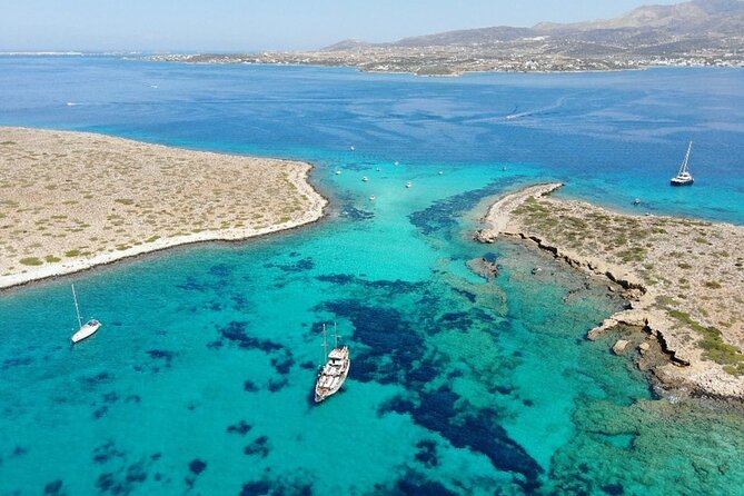 Antiparos & Despotiko: Swim, Explore, and Savor Lunch from Paros - Onboard lunch in the middle of the sea