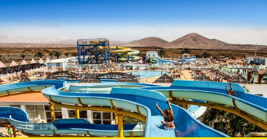 Aquapark Costa Teguise: Entrance Ticket - The thrill lineup: Kamikaze, Whirlwind, and Hydrotube