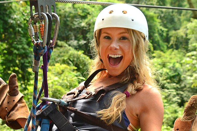 ATV + Zipline + Waterfall + Rainforest Lunch COMBO - Los Suenos Canopy Tour: the half-mile feeling over Jaco jungle