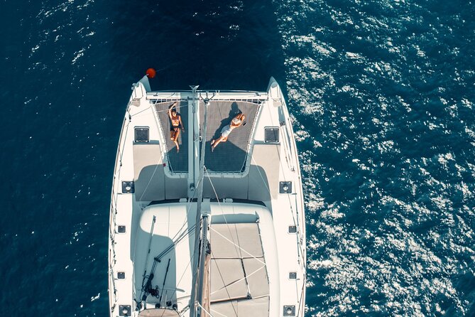 Beautiful Day Catamaran Caldera Cruise incl. Meal & Drinks - From Ammoudi to the Caldera Rim: what the 5 hours look like