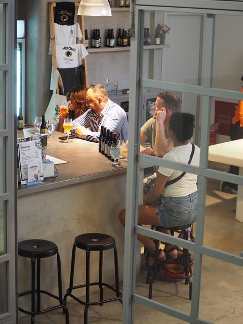Beer Tasting at Mykonos Brewing Company - Why this brewery stop beats another beach bar