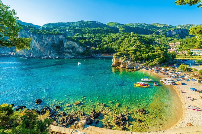 Best Corfu Beach Tour for Cruise Guests: Paleokastritsa & Glyfada - Stop 1: Paleokastritsa Beach and the Hilltop 13th-Century Monastery