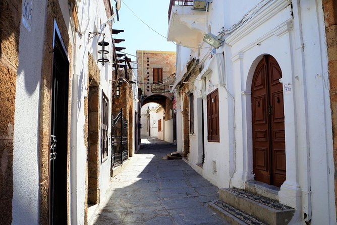 BEST OF LINDOS & RHODES - PRIVATE TOUR - SHORE EXCURSION - HALF DAY - 4 People - Mandraki Harbour: Where the Bronze Deer Still Steal the Show