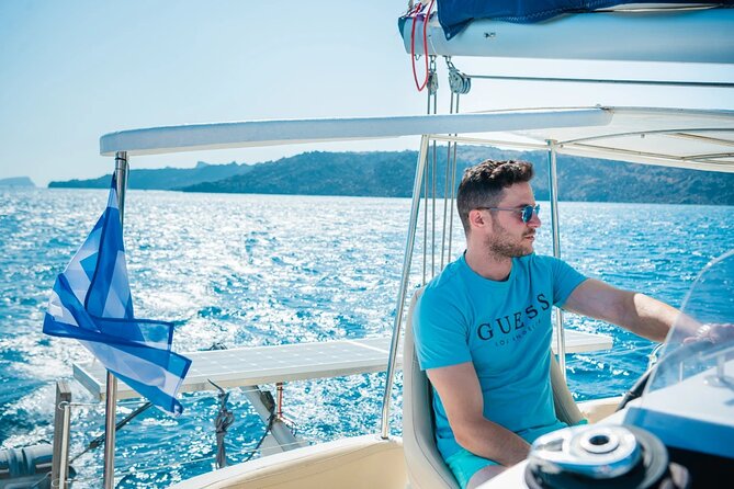 Best of Santorini Private Half-Day Catamaran Cruise with transfer and meal - Fira from the water: quick hits at Immerovigli, Firostefani, and Gialos (Old Port)