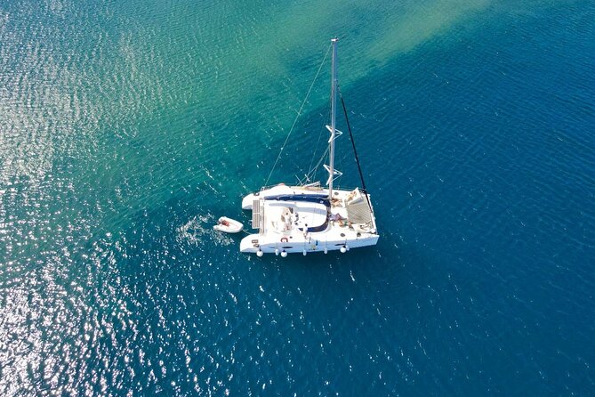 Best of Santorini Private Half-Day Catamaran Cruise with transfer and meal - Food on board and crew energy that makes the day feel personal