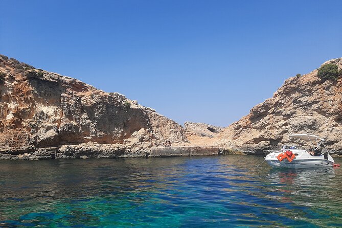 Boat Charters Blue lagoon, Crystal Lagoon, Comino, Malta 4hr trip - Santa Maria Caves and San Niklaw Bay: The Last Stretch Gets Tranquil
