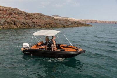 Boat Rental in Santorini License Free - Your motorboat: safety equipment plus navigation that reduces stress