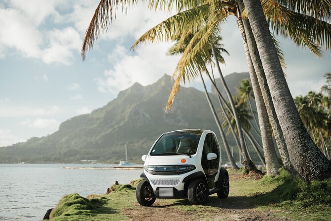 Bora Bora Electric Fun Car Rental - How the self-guided loop works with the island map