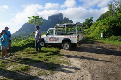 Bora Bora: Half Day Island 4WD Guided Tour - Open-sided 4WD logistics: pickup, small-group vibe, and ride reality