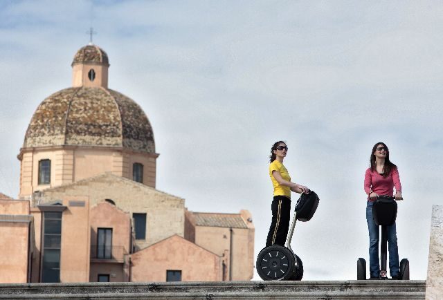 Cagliari: Guided Segway Tour - The Cathedral of Santa Maria: Romanesque and Gothic Facades Close Up