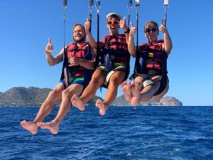 Cala Bona: Parasailing Experience - The Real Schedule: About 10 Minutes in the Air, Around an Hour Total