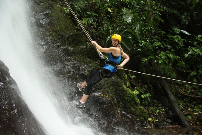 Canyoning Area 360 - The three waterfalls: 28 m, 25 m, then 50 m