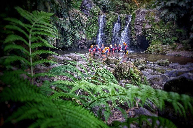 Canyoning Experience in Ribeira dos Caldeirões Sao Miguel -Azores - Inside the canyon: jumps, natural slides, and abseils with options