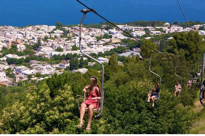 CAPRI - DIY Day Trip Package - BoatTour, BlueGrotto,Bus&Lunch - Stop 4: Chairlift to Monte Solaro for the best viewpoint shot