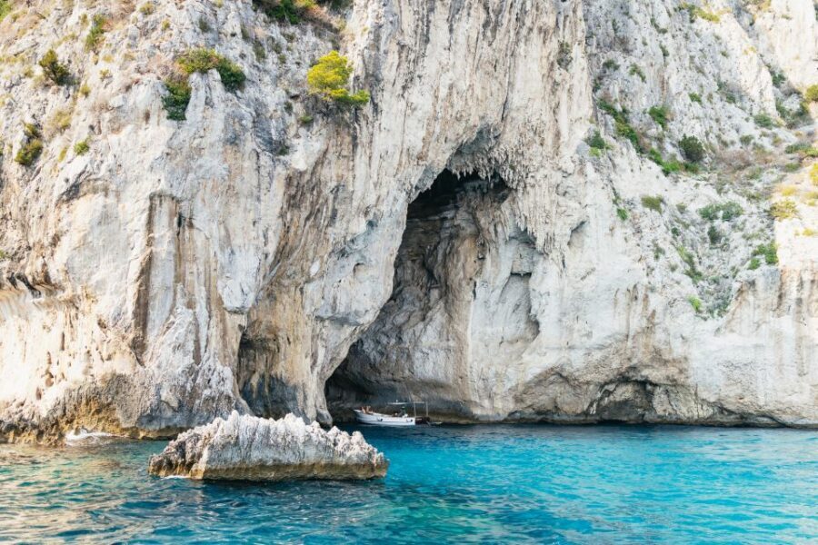 Capri: Island Boat Trip with Grottos - Punta Carena and the Baths of Tiberius: Roman Legends by the Sea