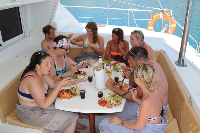 Catamaran Cruises Rhodes - 6 Hours Day Cruise ALL INCLUSIVE - Kallithea Springs: The Last Swim Stop With Cave Views