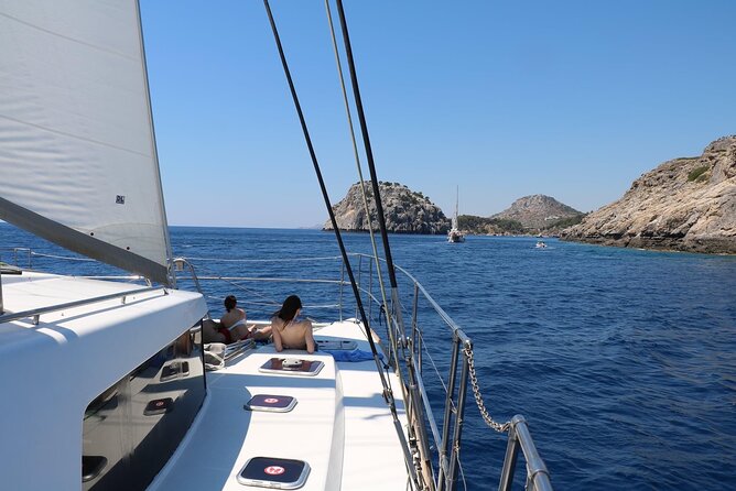 Catamaran Cruises Rhodes - 6 Hours Day Cruise ALL INCLUSIVE - Snorkeling and Swimming: Clear-Water Fun, Not Always Reef Spectacle