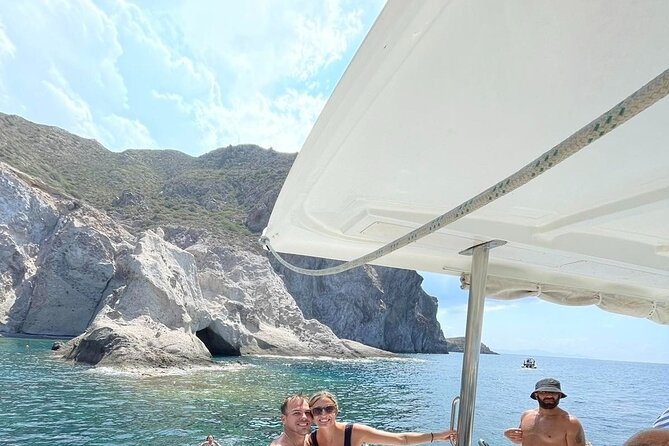 Catamaran Semi Cruise Paros Antiparos includes Food and Drinks - Lunch on board in the Greek mode: fruit, cheese, bread, and plenty