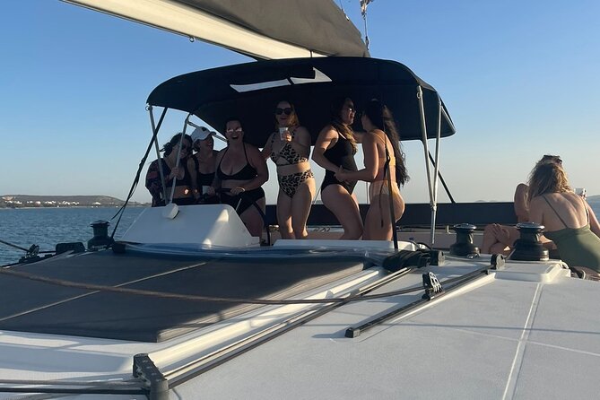 Catamaran Semi Cruise Paros Antiparos includes Food and Drinks - Panteronisi and the calm coves: snorkeling plus cocktail-down time