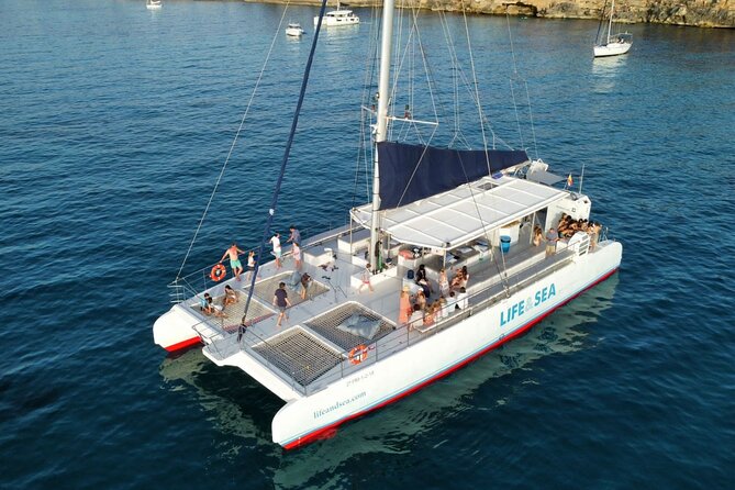 Catamaran with BBQ in the Bay of Palma - Deck comfort on a catamaran: hammocks, space, and shade reality