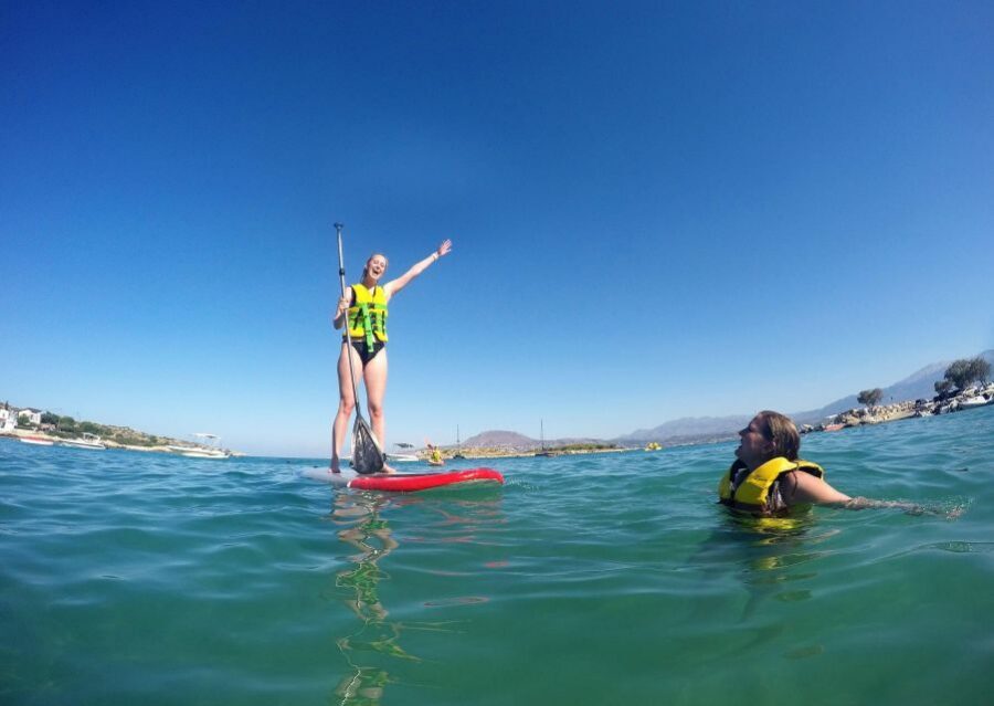 Chania: Boat Trip with Guided Snorkeling & Stand-Up Paddling - Optional electric sea scooters for extra glide time