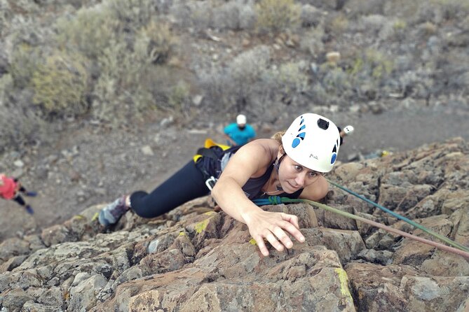 Climbing + Zipline + Via Ferrata + Cave. Adventure route in Gran Canaria - The 50-meter zipline finale: how it feels and what to watch for