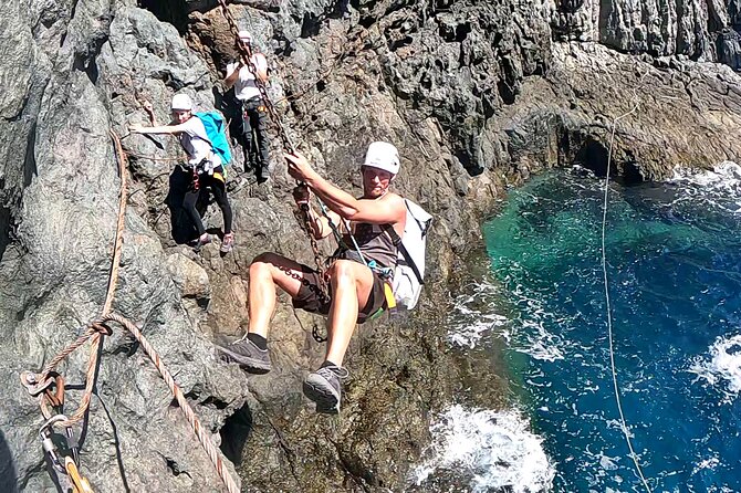 Coasteering Gran Canaria: The Atlantic Mountains Adventure Route - Jumping into the water and snorkeling afterward