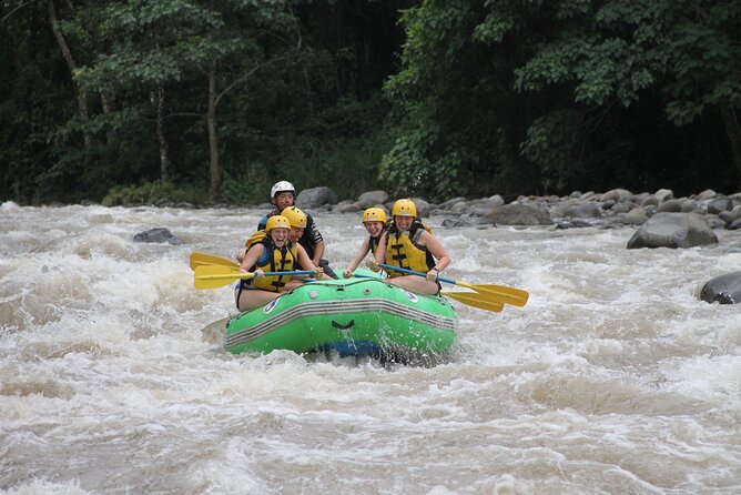 Combo White Water Rafting and Tubing in La Fortuna - First half: white-water rafting (and a fruit break to reset)