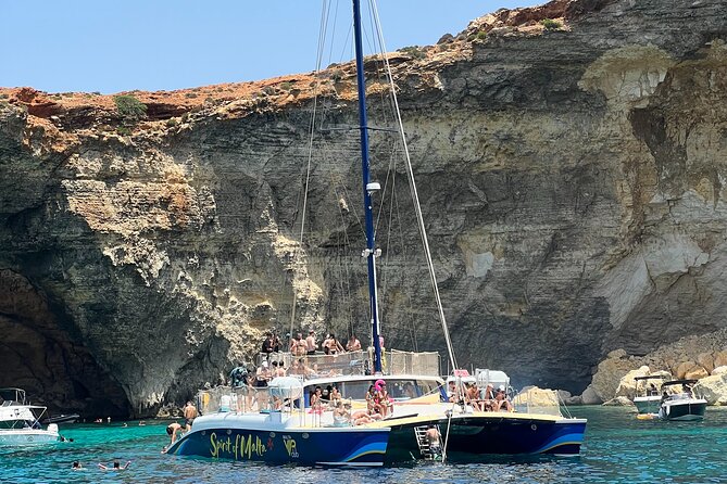 Comino Blue Lagoon Prime Catamaran Tour with All Inclusive - Crew and the day’s mood: professional help, plus a couple of quirks