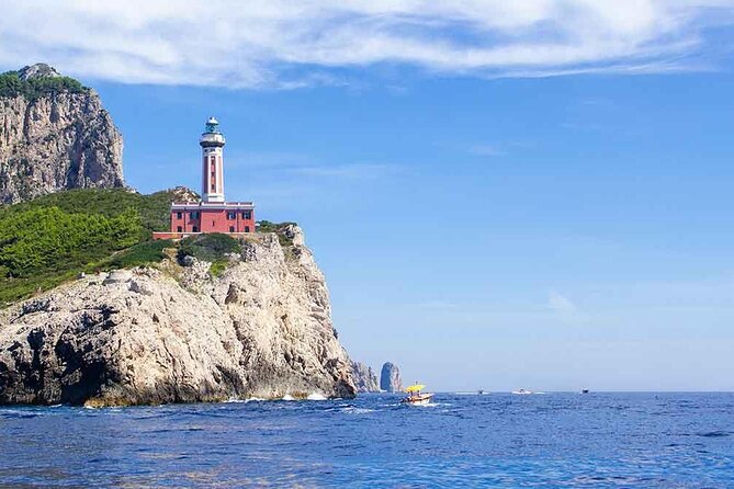 complete tour of the island of Capri by private boat - Stop 5: Spiaggia di Marina Piccola for snorkeling over clear seabed