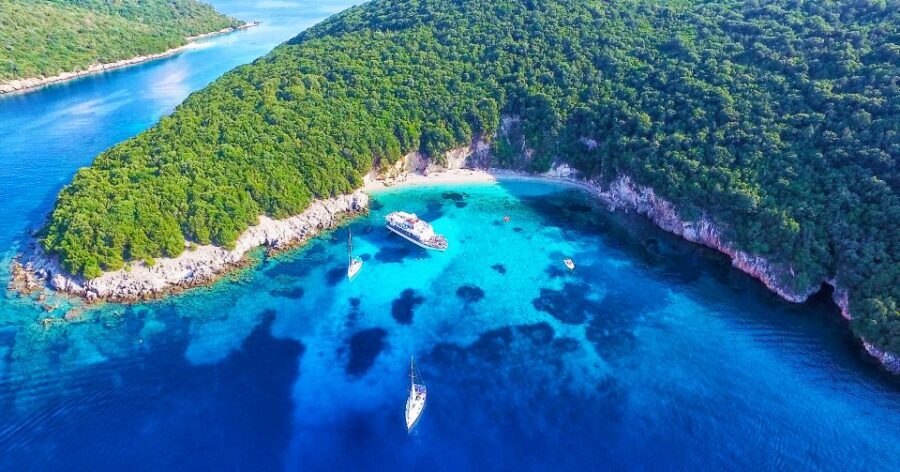 Corfu: Parga, Sivota and Blue Lagoon Full-Day Boat Cruise - Blue Lagoon anchor stop: 50–90 minutes of serious swimming