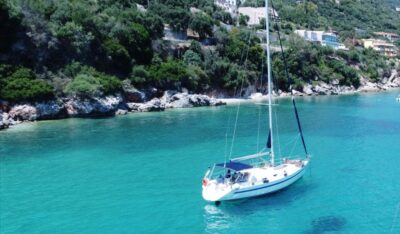 Corfu: Private Sailing Yacht Cruise - Garitsa Bay: Superyachts, South-Side Fortress Views, and a Scenic Break