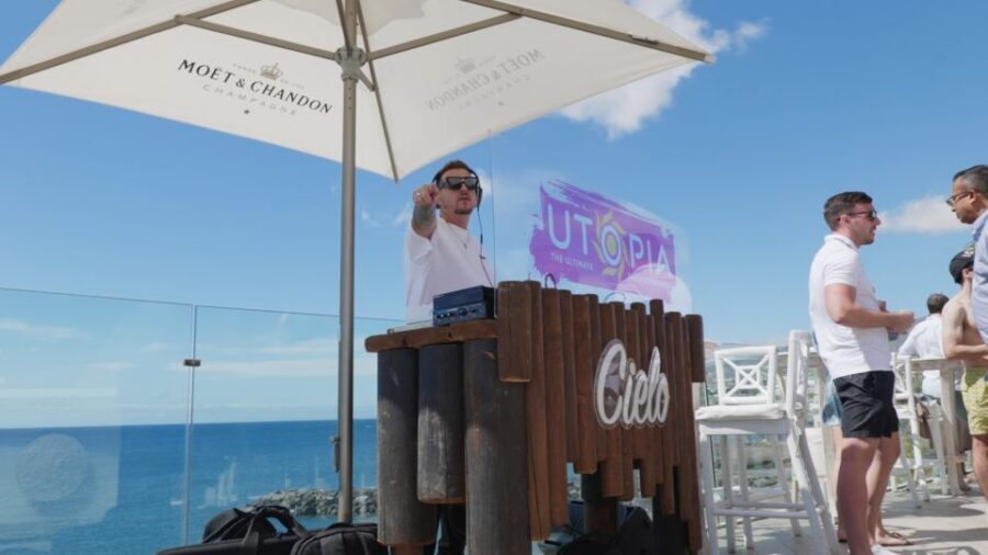 Costa Adeje: Tenerife Monkey Beach Club Utopia Pool Party - Seating, tables, and why you should expect upsells on arrival