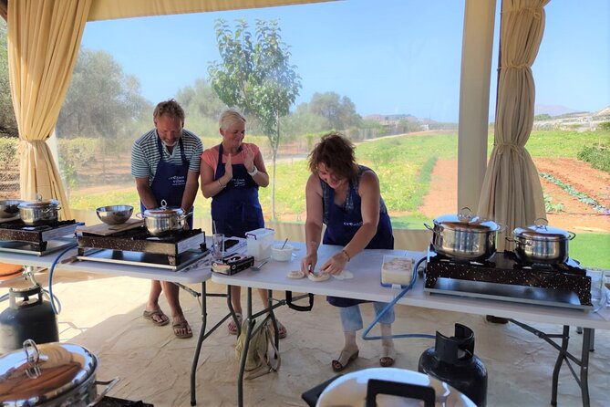 Cretan Cooking Class and Olive Oil Tasting - The Olive Farm Experience: Welcome Drinks, Harvest Video, and Hands-On Work