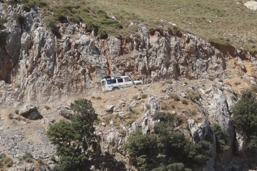 Crete: Land Rover Safari on Minoan Route - Seli Photos, Donkeys at Work, and Krassi’s Tree-and-Spring Stop
