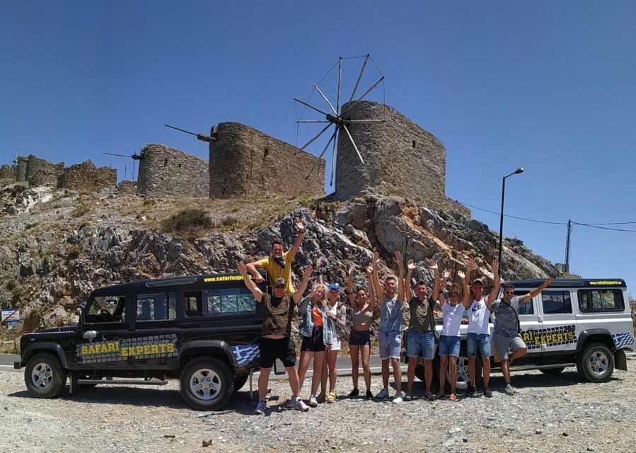 Crete: Lasithi Plateau and Cave of Zeus Off-Road Safari Tour - Krasi lunch: wood-oven food, fountains, and a 2000-year plane tree