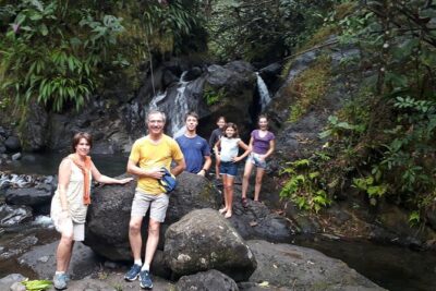 Crossing Island of Tahiti 4x4 Mountain, Waterfall, River, Basins - Waterfalls and natural pools: the swim-or-rain plan